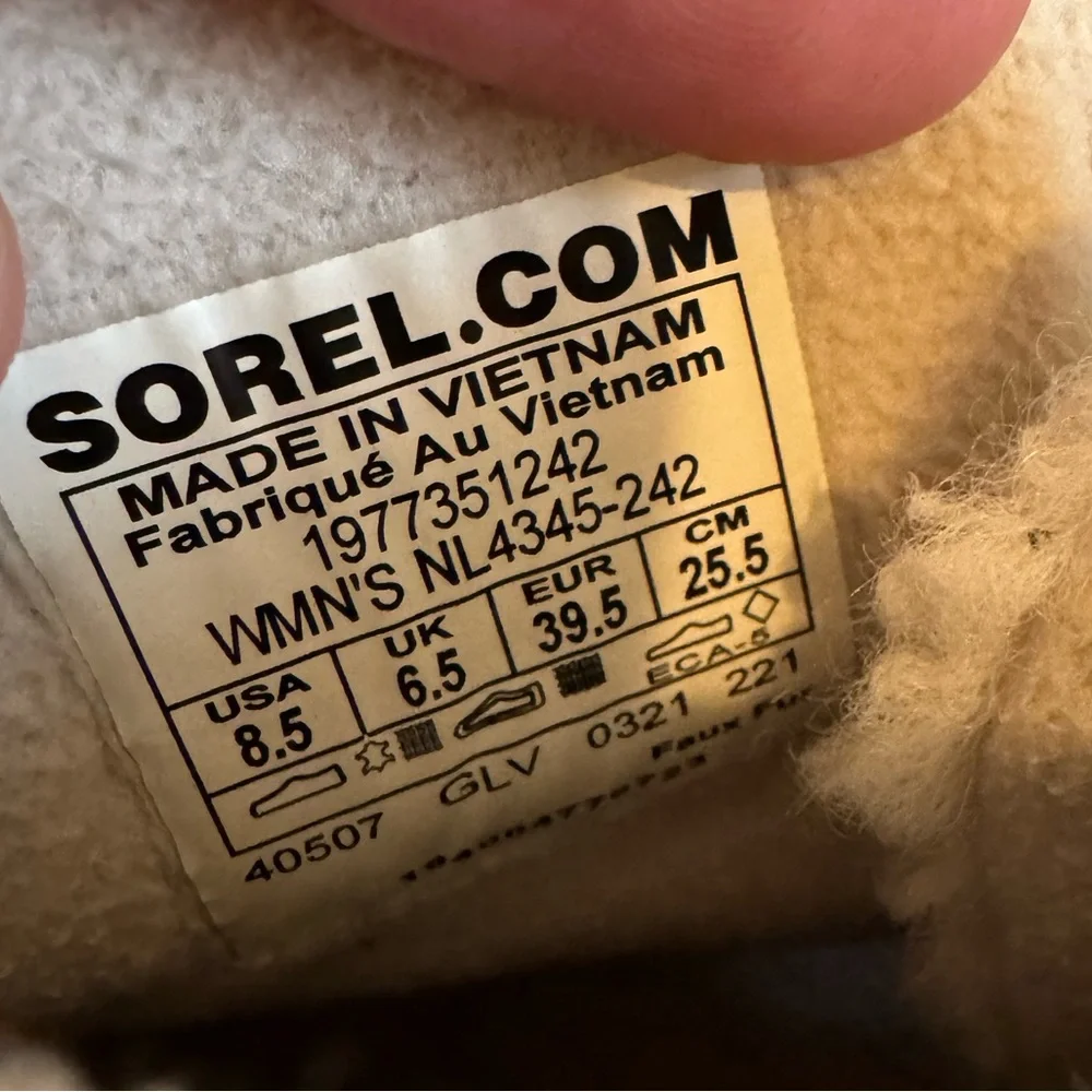 Sorel NL4345-242 Harlow Lace Cozy Lug Sole Women’s Boots size 8.5 - Picture 10 of 16